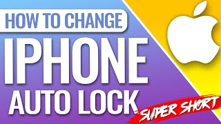 How To Change iPhone Auto Lock [upl. by Nangatrad]