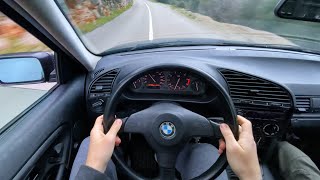 POV Straight Piped BMW E36 325i  Brutal Acceleration Sound [upl. by Ettener]