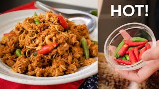 HOT THAI TUNA  Red Curry Stir Fried Tuna Recipe [upl. by Dogs]