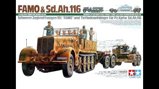 Tamiya 135 Sdkfz 9 Famo amp SdAh116 Model Build [upl. by Brecher321]