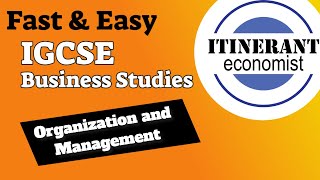 IGCSE Business studies 0450  22  Organization and Management [upl. by Nolava104]