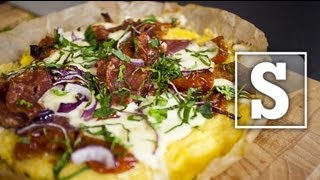 QUICK POLENTA PIZZA RECIPE  SORTED [upl. by Hasan]