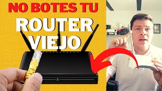 Usar ROUTER VIEJO para extender el Wifi  MUY FÁCIL  CON CABLE Y SIN CABLE📡 [upl. by Atinnor]