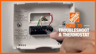 How to Troubleshoot a Thermostat  The Home Depot [upl. by Yesdnil]