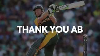 Thank You AB de Villiers ABRetires [upl. by Swee]