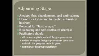 Stages of Group Counseling [upl. by Roht]