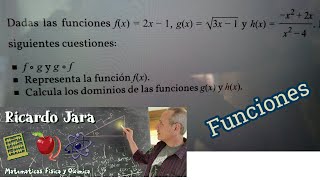 Funciones Composición y Dominio [upl. by Stafford]