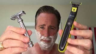 Philips Norelco One Blade VS Safety Razor  Which Shaves Best [upl. by Robena]