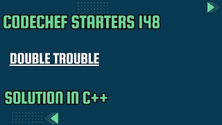 CodeChef Starters 148  The Undisappearance  Full Solution In C [upl. by Ardnoet]