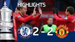 Manchester United vs Chelsea 22 official goals and highlights FA Cup Sixth Round  FATV [upl. by Aynwad]