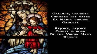 Gaudete Christus est natus  Christmas Carol with lyrics [upl. by Nairdna]