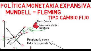 Política monetaria expansiva Mundell  Fleming T C Fijo  Cap 22  Macroeconomía [upl. by Roche872]