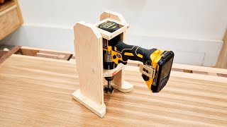 Making A Portable Drill Press  Drilling Guide [upl. by Llertnom]