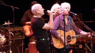 Graham Nash amp Allan Clarke former Hollies sing Bus Stop with David Crosby [upl. by Nirot]