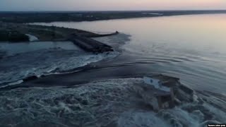 Dnieper Dam Breach Unleashes Floods In Southern Ukraine [upl. by Nashoma]