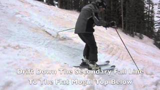 Learn To Ski Moguls  Green Line Mogul Skiing Technique Demo [upl. by Ahsikahs763]