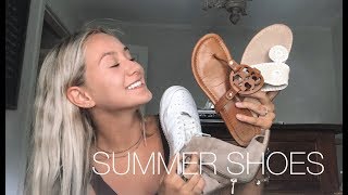 MY SUMMER SHOE COLLECTION 2019 TRY ON  Savannah Polci [upl. by Airliah71]