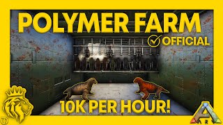 AUTOMATED Organic Polymer Farm Tutorial  10K PER HOUR  ARK Survival Evolved [upl. by Winson390]