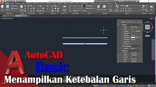 Cara Menampilkan Ketebalan Garis Autocad Tutorial Bahasa Indonesia [upl. by Fahey977]