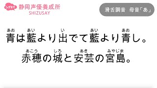 【滑舌練習】声優・ナレーターを目指す方必見！練習動画静岡声優養成所シズセイ [upl. by Searcy849]