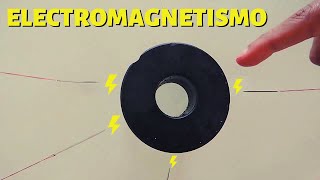 Experimentos sobre electromagnetismo con agujas imanes fósforos y tomates👩‍🔬 [upl. by Zennie]