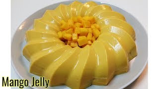 Homemade Mango Jelly  Mango Pudding Jelly [upl. by Aleyam]