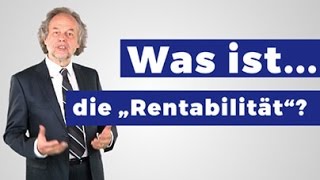 Was ist Rentabilität [upl. by Else]