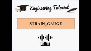 Strain Gauge  Basic Concept [upl. by Elga]