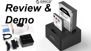 Orico Dual Bay USB 30 Dock Station Review and Demonstration [upl. by Akinal502]