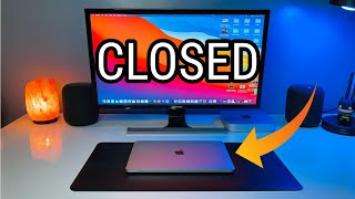 How to Connect MacBook to Monitor Closed Clamshell Mode in 2021  EASY [upl. by Adnowat]