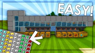 Item Sorting System in Minecraft Bedrock  Easy amp Expandable Tutorial 118 [upl. by Snilloc]