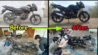 Pulsar 150 2009 Model Restoration N Added Some Custom parts [upl. by Annaujat274]