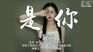 是你  梦然『是你 是你 身后的青春都是你，绘成了我的山川流溪』【动态歌词Pinyin Lyrics】 [upl. by Animsay]