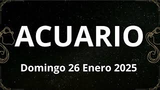 🌠 ACUARIO  Domingo 26 Enero 2025  Horóscopo Diario TV 🌠 [upl. by Akehs]