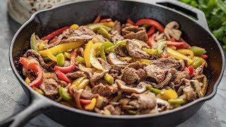 How to Make 20 Minute Steak Fajitas [upl. by Akehsat]