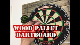 DIY Dartboard Surround Pallet Wood 2018 [upl. by Avigdor214]