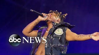 Sudden death of Juice WRLD at Chicago airport  ABC News [upl. by Annod]