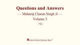 Questions and Answers  Maharaj Charan Singh Ji  Volume 3 with CC  RSSB [upl. by Oecam869]