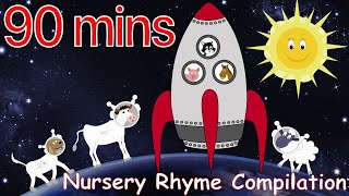 Zoom Zoom Zoom Were Going To The Moon And lots more Nursery Rhymes 90 minutes [upl. by Ahsemaj596]