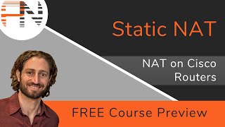 Static NAT  Configuration and Verification  NAT on Cisco IOS Routers FREE Course Preview [upl. by Erinn]