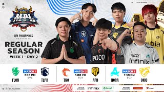 🔴 LIVE  MPL PH S15  FILIPINO  Week 1 Day 2 [upl. by Waiter39]