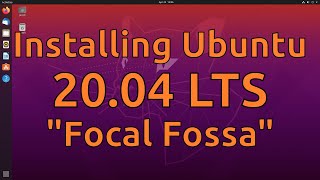 Installing Ubuntu 2004 LTS [upl. by Yelad379]