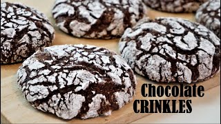 Fudgy And Chewy CHOCOLATE CRINKLES [upl. by Lizabeth]