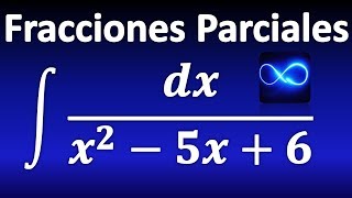 264 Integral mediante fracciones parciales factores lineales distintos [upl. by Siol]