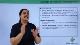 Class 12th – Financial Management  Business Studies  Tutorials Point [upl. by Motch]