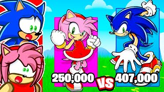 SONIC vs AMY Power Level Comparison [upl. by Hairahs]