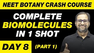 BIOMOLECULES in 1 Shot Part 1  All Theory Tricks amp PYQs  Class 11  NEET [upl. by Irahcaz]