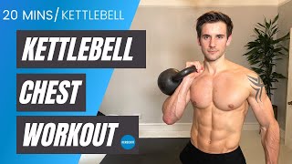 KETTLEBELL CHEST WORKOUT to build bigger pecs in 20 minutes at home  CrockFit [upl. by Fleur]