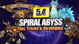 How to Beat the NEW 54 Spiral Abyss Tips amp Tricks to get 36 Stars for Floor 11 amp 12 [upl. by Arakal]