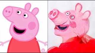 TURNING MYSELF INTO PEPPA PIG [upl. by Yliak812]